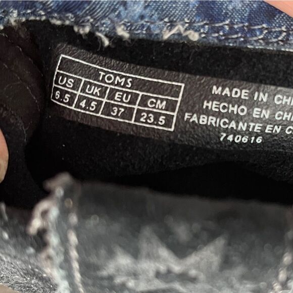 TOMS Black Suede Slouchy Ankle Boots Women’s 6.5 Western Boho Comfort Booties - Picture 5 of 8